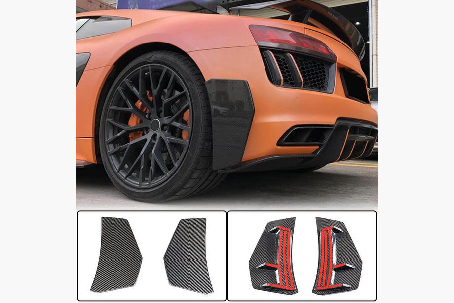 Audi R8 2015– Bakre stötfångarsplitters V1 (2015-2020, Kolfiber) Image