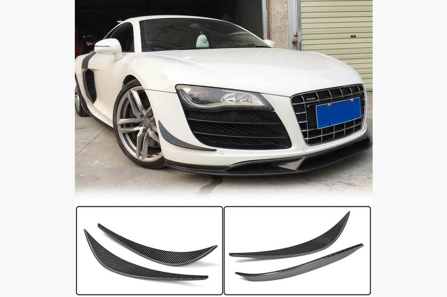 Audi R8 2006–2015 Frontläpp till stötfångare (kolfiber) Foto 1