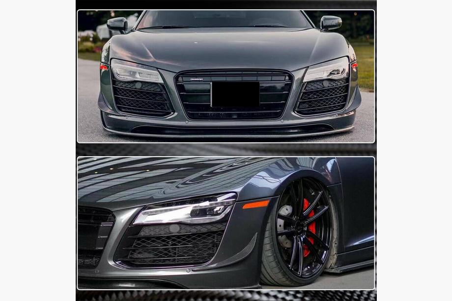 Audi R8 2006–2015 Frontläpp till stötfångare (kolfiber) Foto 5