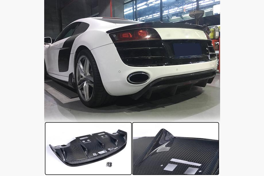 Audi R8 2006–2015 Bakre stötfångardiffusor (kolfiber) Image