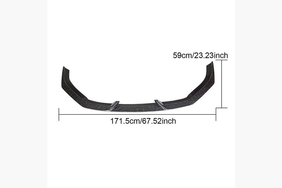 Audi A3 2012–2020 V4 frontsplitter (för RS3 Sedan 2017-2020, kolfiber) Foto 2
