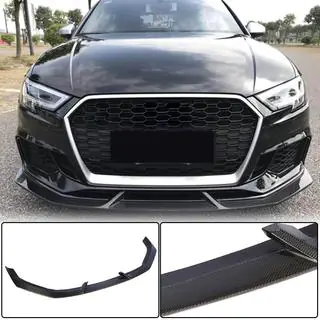 Frontspoilerläpp V3 (för RS3 Sedan 2017-2020, kolfiber) foto 1