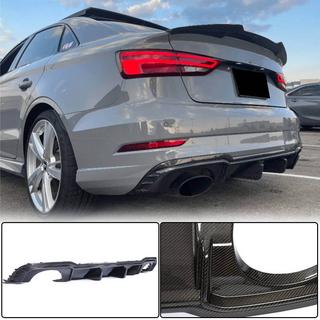 Bakre stötfångardiffuser V1 (för RS3 Sedan 2017-2019, kolfiber) Audi A3 2012–2020 foto 1