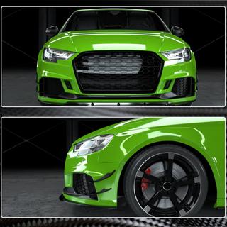 Frontläpp V2 (för RS3 Sedan 2017-2020, kolfiber) Audi A3 2012–2020 foto 4