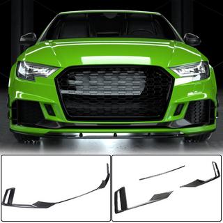 Frontläpp till stötfångare V1 (för RS3 Sedan 2017-2020, kolfiber) Audi A3 2012–2020 foto 1