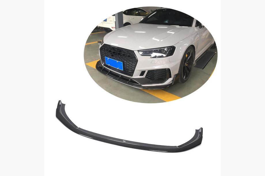 Audi A4 B9 2015–2024 Frontspoilerläpp Lip V1 (för RS4 Avant 2019-2021, kolfiber) Image
