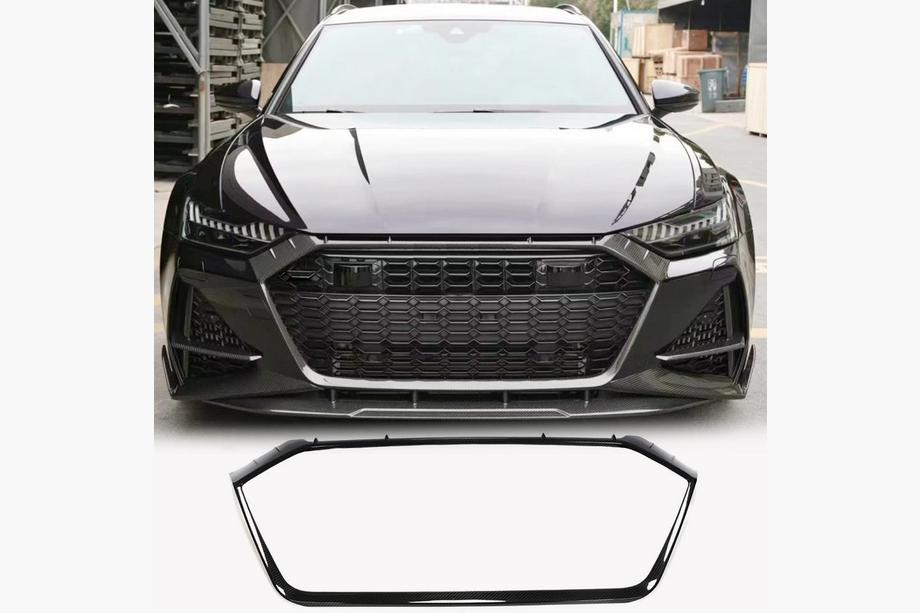 Audi A6 C8 2018–2025 Grillram (för RS6, kolfiber) Image