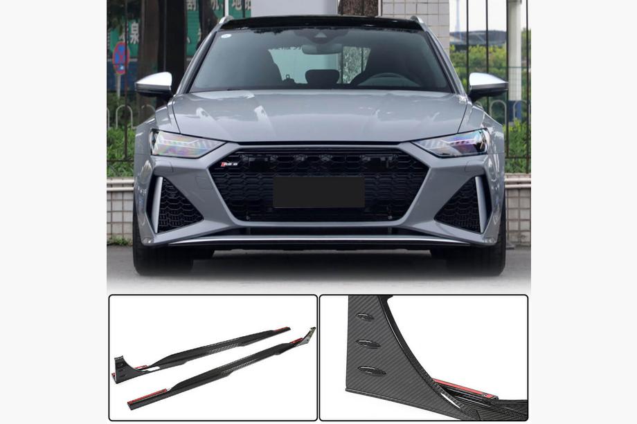 Audi A6 C8 2018–2025 Sidokjolar (för RS6, kolfiber) Image