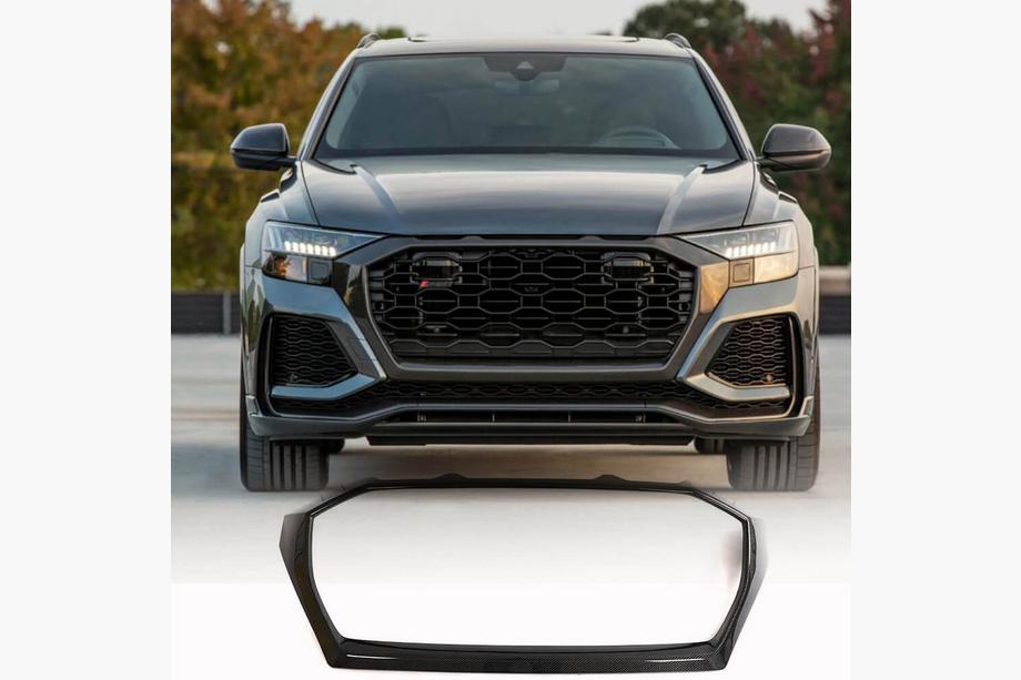 Audi Q8 2018– Ram till grill (för RSQ8, kolfiber) Image