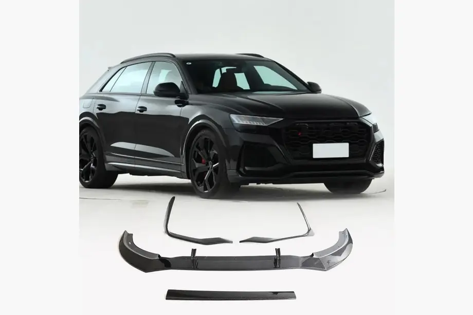 Frontspoilerläpp till främre stötfångare (2021+, Carbon) foto 1