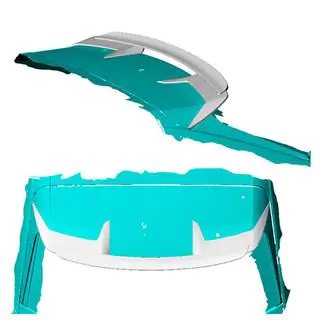 Bakre takspoiler (kolfiber) foto 2