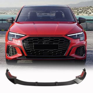 Frontläpp Lip till främre stötfångaren (för S-Line Sedan 2020-2023, kolfiber) foto 1