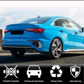Bakre stötfångardiffusor V1 (för S-Line Sedan 2020-2023, kolfiber) foto 2