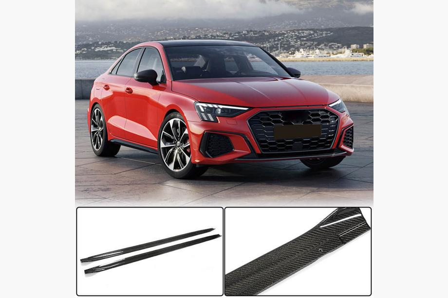 Audi A3 2020– Sidokjolar (för S3 Sedan, kolfiber) Image