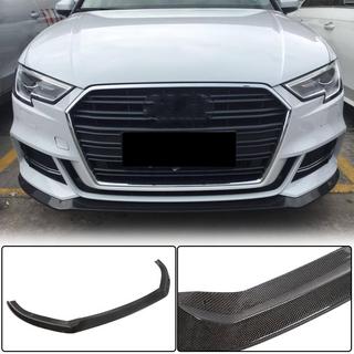 Frontläpp till stötfångare Lip V5 (för S-Line Sedan 2017-2020, kolfiber) Audi A3 2012–2020 foto 1