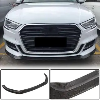 Frontläpp till stötfångare Lip V5 (för S-Line Sedan 2017-2020, kolfiber) foto 1