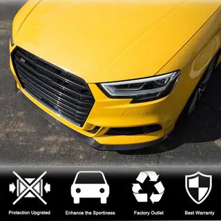 Frontläpp till stötfångare Lip V5 (för S-Line Sedan 2017-2020, kolfiber) foto 3