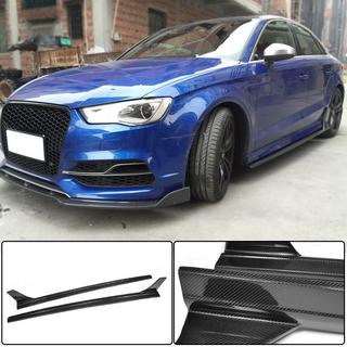 Sidokjolar V4 (för S-Line Sedan, kolfiber) Audi A3 2012–2020 foto 1