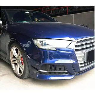 Frontläpp till stötfångare (för S-Line Sedan 2017-2020, kolfiber) foto 3