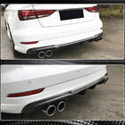 Audi A3 2012–2020 Bakre stötfångardiffuser V5 (för S-Line Sedan 2017-2020, kolfiber) foto 4