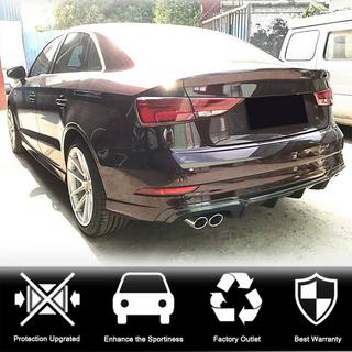 Bakre stötfångardiffuser V5 (för S-Line Sedan 2017-2020, kolfiber) Audi A3 2012–2020 foto 2