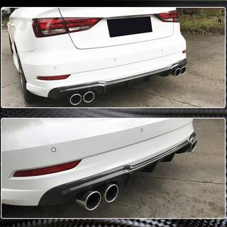 Bakre stötfångardiffuser V5 (för S-Line Sedan 2017-2020, kolfiber) Audi A3 2012–2020 foto 4