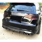 Audi A3 2012–2020 Bakre stötfångardiffusor V1 (för S-Line HB 2012-2016, Carbon) foto 3
