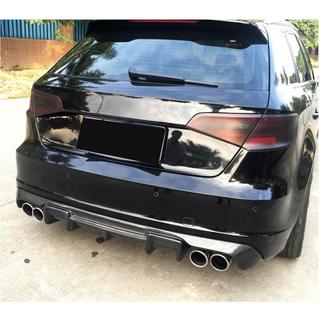 Bakre stötfångardiffusor V1 (för S-Line HB 2012-2016, Carbon) Audi A3 2012–2020 foto 3
