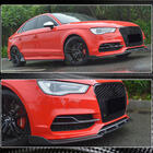 Audi A3 2012–2020 Frontsplitter Lip V3 (för S-Line Sedan 2012-2016, kolfiber) foto 4