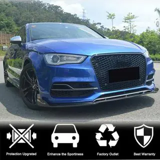 Frontsplitter Lip V3 (för S-Line Sedan 2012-2016, kolfiber) foto 2