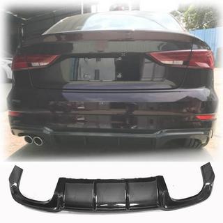 Bakre stötfångardiffusor V4 (för S-Line Sedan 2017-2020, kolfiber) Audi A3 2012–2020 foto 1