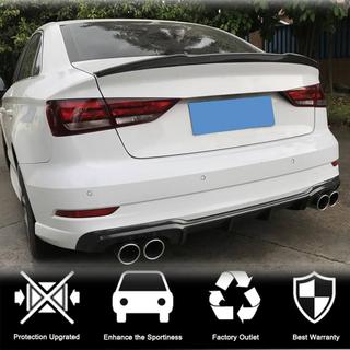 Bakre stötfångardiffusor V4 (för S-Line Sedan 2017-2020, kolfiber) Audi A3 2012–2020 foto 2