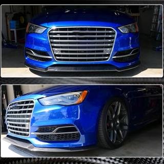 Frontläpp till främre stötfångare Lip V1 (för S-Line Sedan 2012-2016, kolfiber) Audi A3 2012–2020 foto 4