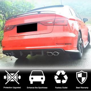 Bakre stötfångardiffuser V3 (för S-Line Sedan 2012-2016, kolfiber) Audi A3 2012–2020 foto 2