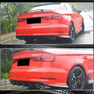Bakre stötfångardiffuser V3 (för S-Line Sedan 2012-2016, kolfiber) Audi A3 2012–2020 foto 3