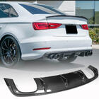 Audi A3 2012–2020 Bakre stötfångardiffuser V2 (för S-Line Sedan 2012-2016, kolfiber) foto 1