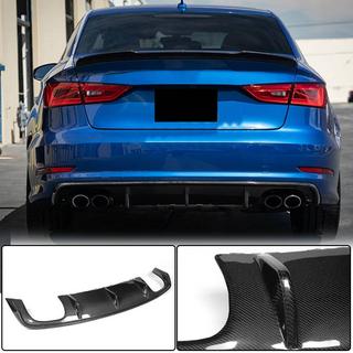 Bakre stötfångardiffuser V2 (för S-Line Sedan 2012-2016, kolfiber) Audi A3 2012–2020 foto 2