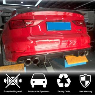 Bakre stötfångardiffuser V2 (för S-Line Sedan 2012-2016, kolfiber) Audi A3 2012–2020 foto 3