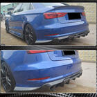 Audi A3 2012–2020 Bakre stötfångardiffusor V1 (för S-Line Sedan 2012-2016, kolfiber) foto 3
