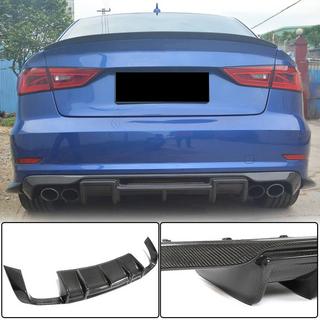 Bakre stötfångardiffusor V1 (för S-Line Sedan 2012-2016, kolfiber) Audi A3 2012–2020 foto 1