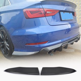 Bakre stötfångarflaps Flap (för S-Line Sedan 2012-2016, kolfiber) Audi A3 2012–2020 foto 1
