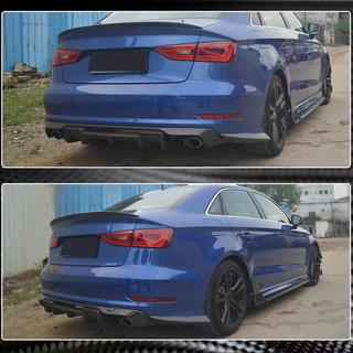Bakre stötfångarflaps Flap (för S-Line Sedan 2012-2016, kolfiber) Audi A3 2012–2020 foto 4
