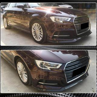Frontspoilerläpp Lip V1 (för S-Line 2017-2020 HB, kolfiber) Audi A3 2012–2020 foto 3
