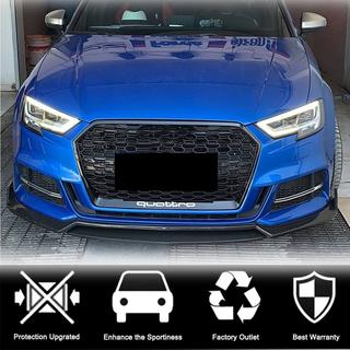 Frontläppspoiler Lip V4 (för S-Line Sedan 2017-2020, kolfiber) Audi A3 2012–2020 foto 2