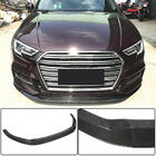 Audi A3 2012–2020 Frontsplitter-läpp Lip V3 (för S-Line Sedan 2017-2020, kolfiber) foto 1