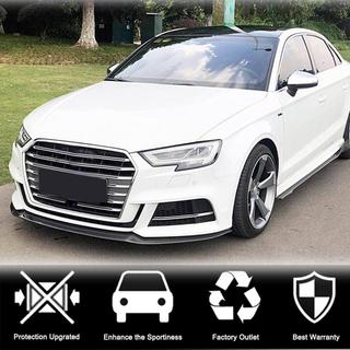 Frontsplitter-läpp Lip V3 (för S-Line Sedan 2017-2020, kolfiber) Audi A3 2012–2020 foto 2