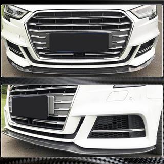Frontsplitter-läpp Lip V3 (för S-Line Sedan 2017-2020, kolfiber) Audi A3 2012–2020 foto 3