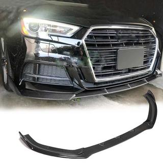 Främre stötfångarläpp Lip V1 (för S-Line 2017-2020 Sedan, kolfiber) Audi A3 2012–2020 foto 1