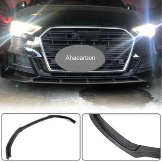 Främre stötfångarläpp Lip V1 (för S-Line 2017-2020 Sedan, kolfiber) Audi A3 2012–2020 foto 2