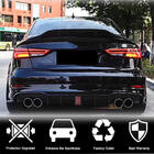 Audi A3 2012–2020 Bakre stötfångardiffusor V2 (för S-Line Sedan 2017-2020, kolfiber) foto 2